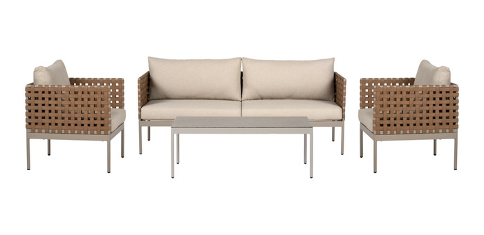 Sofasæt m/hynder 4 dele natur - Envy